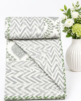 Bahaar - Premium Muslin Cotton Dohar | Green