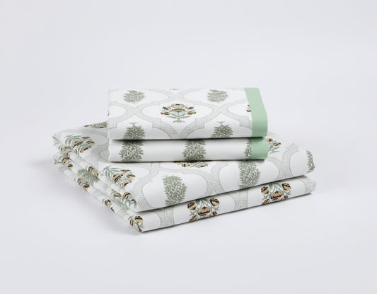 Fiza - The Tranquil Bedsheet | Everyday Cotton | Green