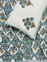 Guldasta blue Everyday Cotton bedsheet – Single size view
