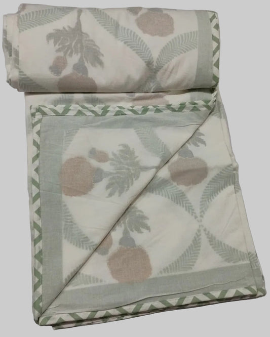 Kesariya - Premium Muslin Cotton Dohar | Yellow