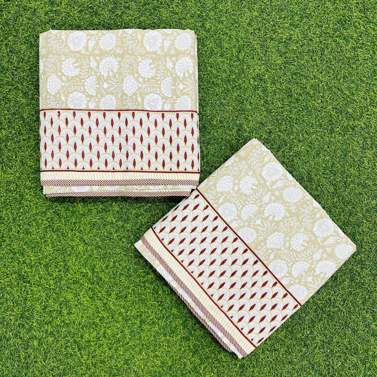 Kumud - Reversible Cotton Mulmul Dohar | Green