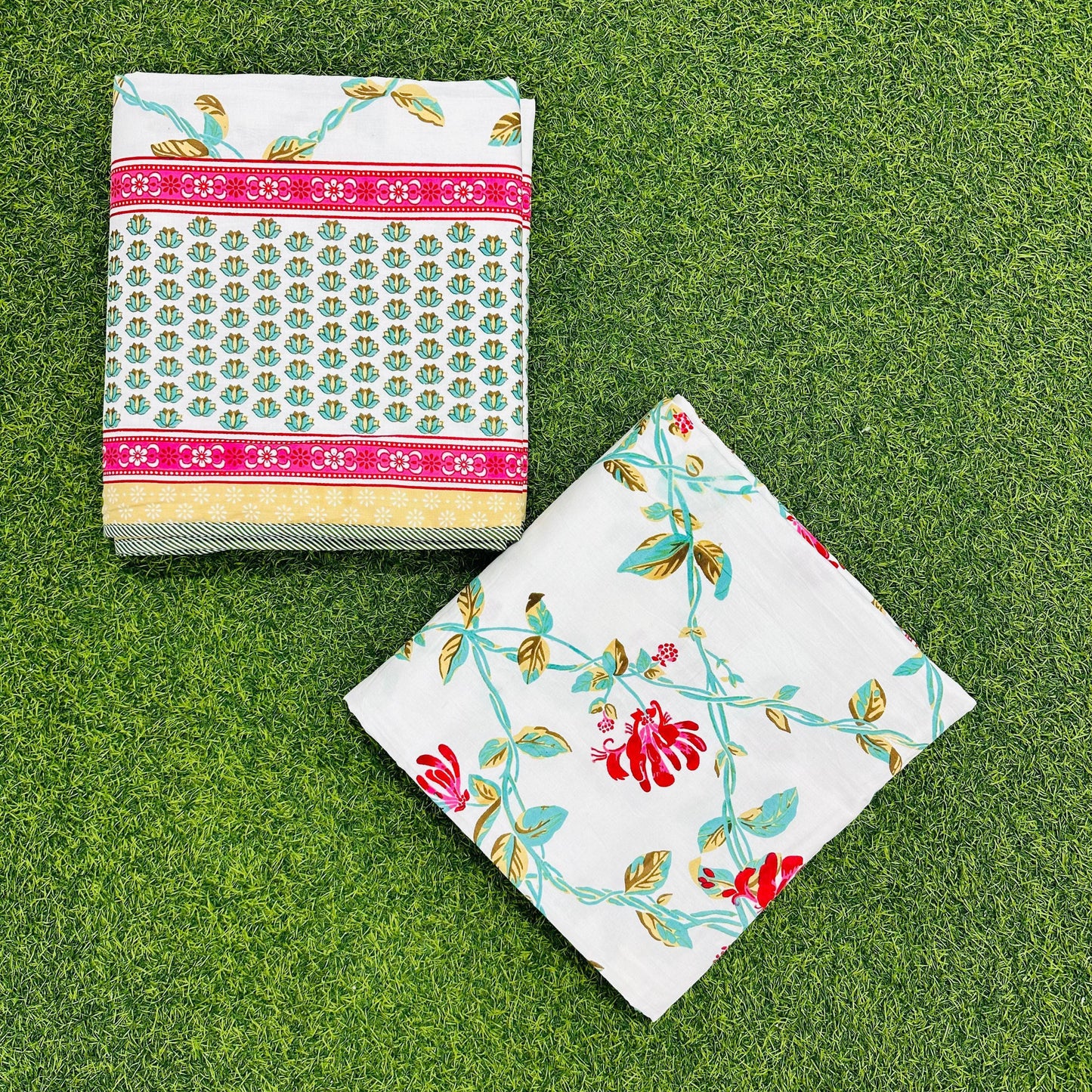 Latika - Reversible Cotton Mulmul Dohar | Red