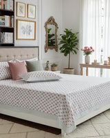 Maalya hand block percale cotton bedsheet – front view