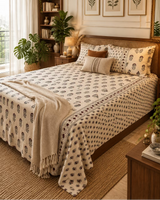 Mehfil - Everyday Cotton Bedsheet | Beige