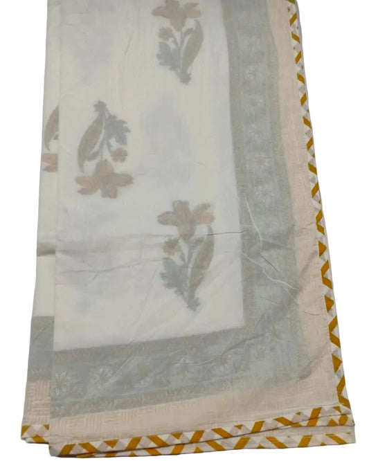 Mridula - Premium Muslin Cotton Dohar | Yellow