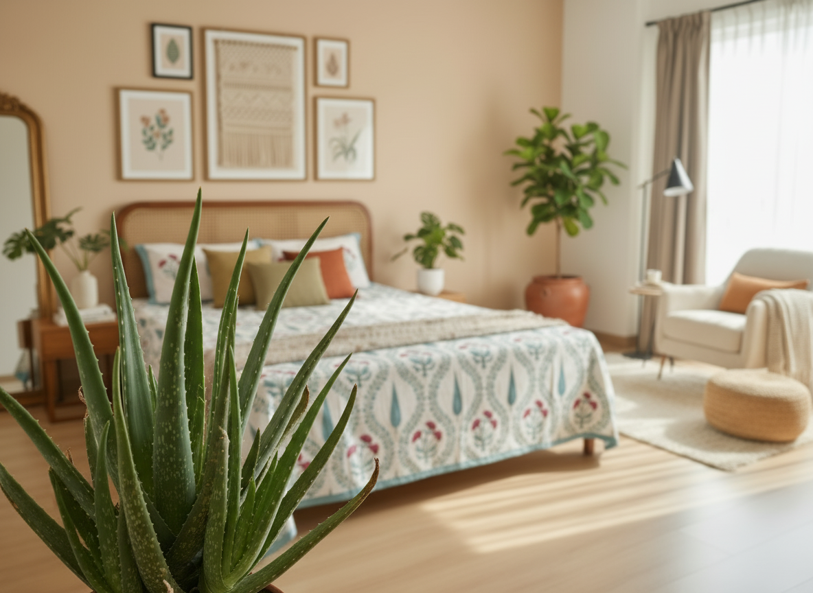 Nilaya - The Homecoming Bedsheet | Soft fine Cotton | Blue