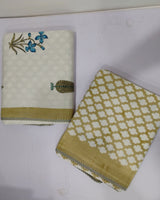 Pushpita grey reversible cotton mulmul dohar – product view