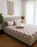 Surabhi grey Everyday Cotton bedsheet – fabric detail
