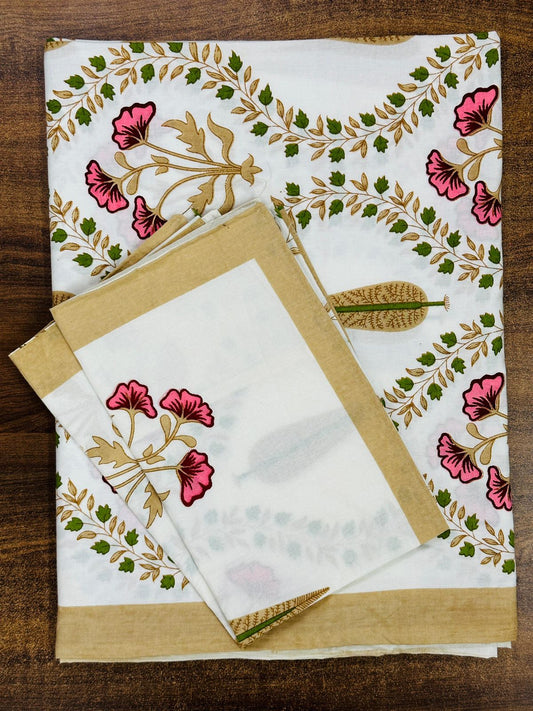 Nilaya - The Homecoming Bedsheet | Soft fine Cotton | Yellow