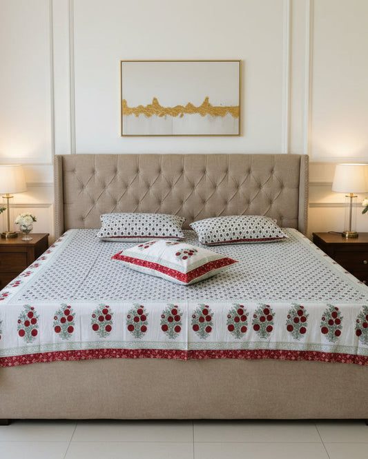 Zara - Everyday Cotton Bedsheet | Red