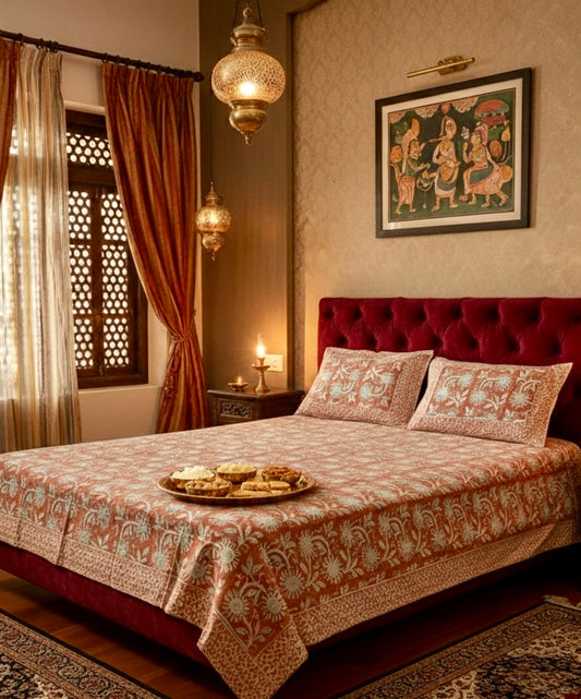 Maati - Everyday Cotton Bedsheet | Hand Block