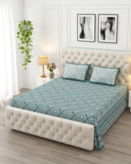 Aakriti - Everyday Cotton Bedsheet | Blue