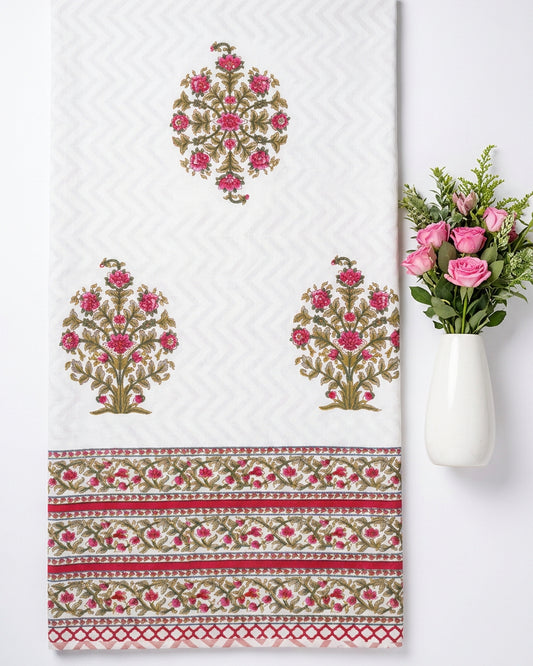 Ahaana - Reversible Cotton Mulmul Dohar | Red