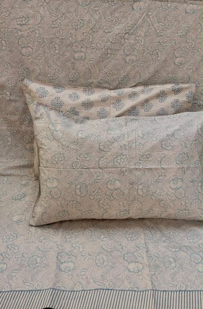 Alpana - Percale Cotton Bedsheet | Hand Block