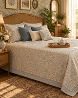 Alpana - Percale Cotton Bedsheet | Hand Block