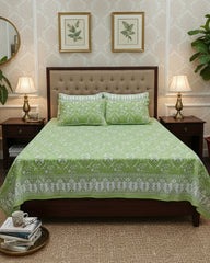 Amod - Everyday Cotton Bedsheet | Green
