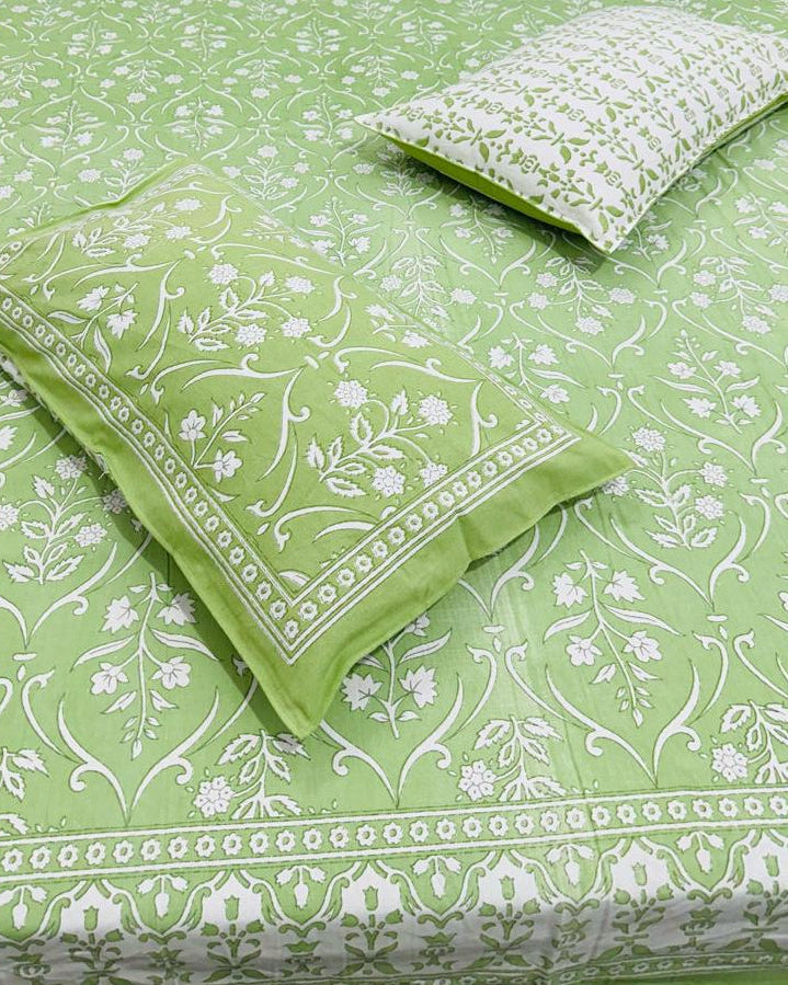 Amod - Everyday Cotton Bedsheet | Green