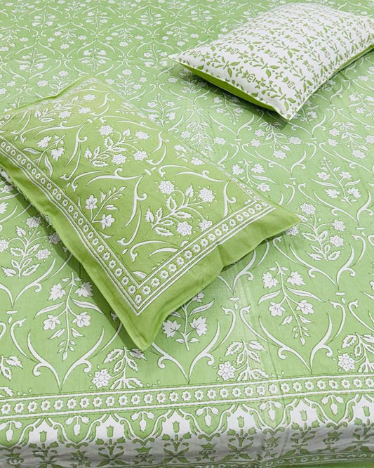 Amod - Everyday Cotton Bedsheet | Green