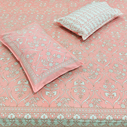 Amod - The Fragrant Bedsheet | Everyday Cotton | Pink