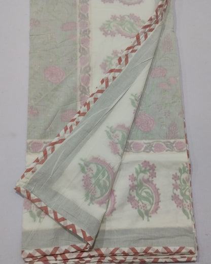 Anvita grey Muslin cotton dohar – pair of single alternate view
