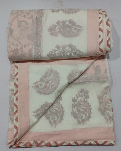 Anvita pink Muslin cotton dohar – front view