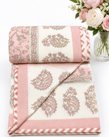 Anvita pink Muslin cotton dohar – styled view