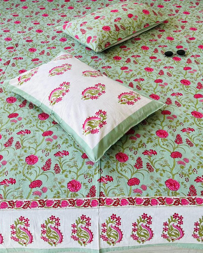 Anvita - Everyday Cotton Bedsheet | Green