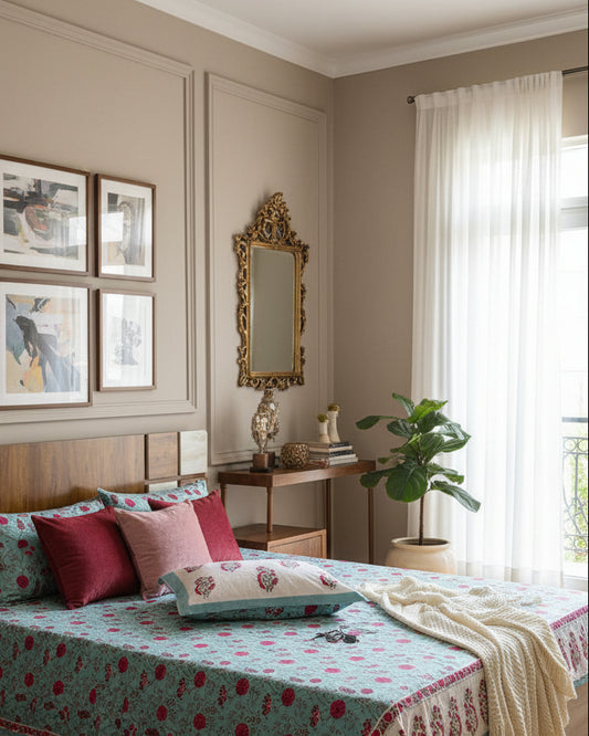 Anvita - Everyday Cotton Bedsheet | Blue