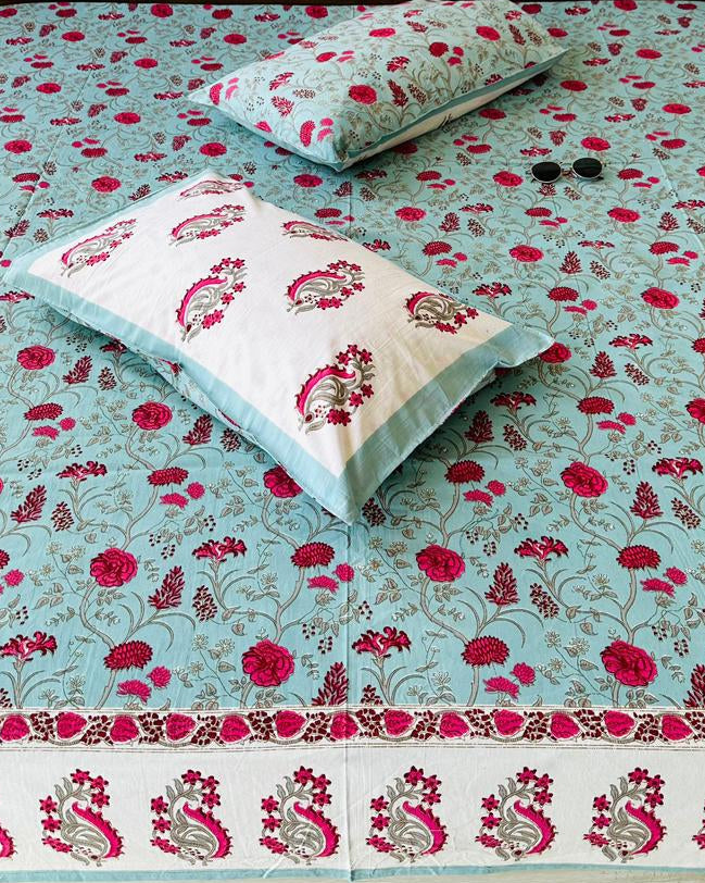 Anvita - Everyday Cotton Bedsheet | Blue