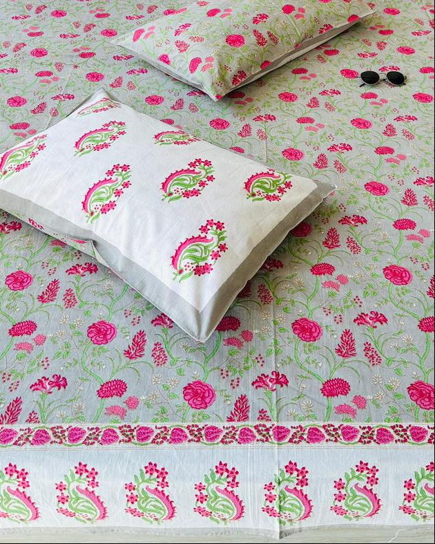 Anvita - Everyday Cotton Bedsheet | Grey