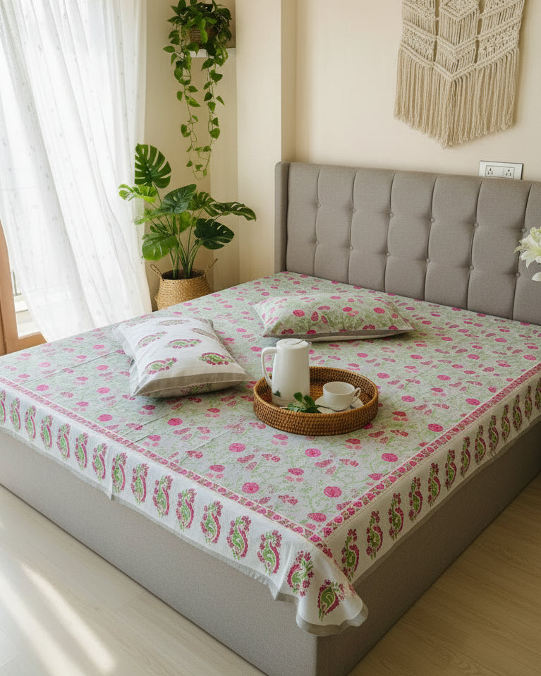 Anvita - Everyday Cotton Bedsheet | Grey