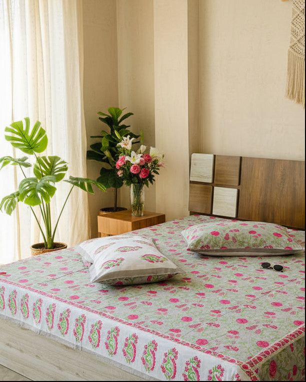 Anvita - Everyday Cotton Bedsheet | Grey