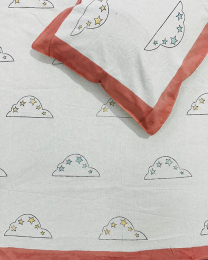 Baadal hand block Soft Fine Cotton kids bedsheet – fabric detail