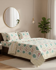 Bahaar - Everyday Cotton Bedsheet | Brown