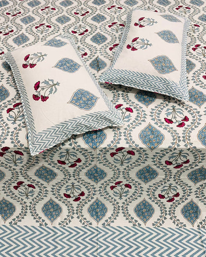 Bahaar blue Everyday Cotton bedsheet – product detail