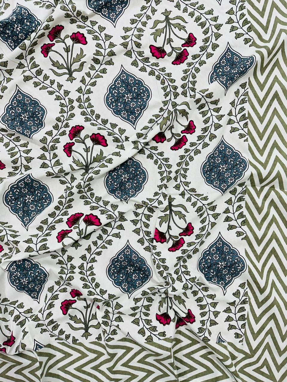 Bahaar - The Spring Bedsheet | Everyday Cotton | Green