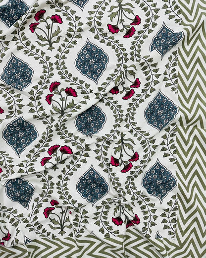 Bahaar green Everyday Cotton bedsheet – Single size view