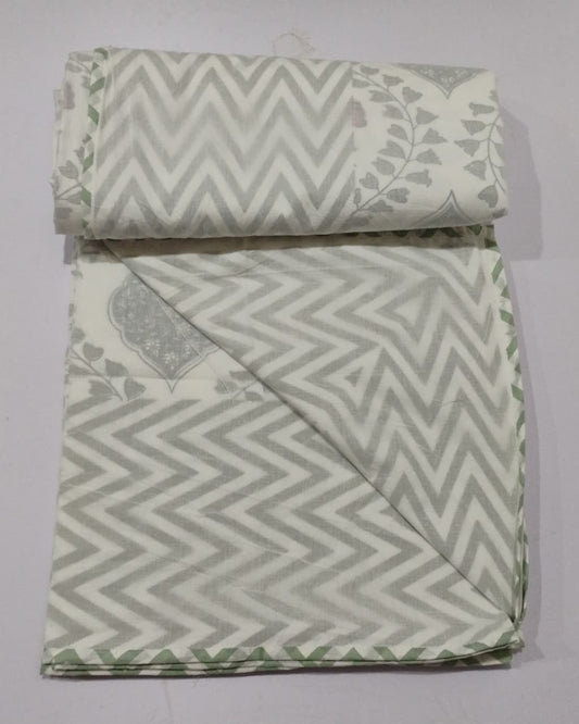 Bahaar -  Premium Muslin Cotton Dohar | Green