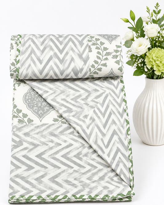 Bahaar -  Premium Muslin Cotton Dohar | Green