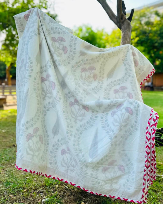Bahaar brown premium muslin cotton dohar – product view