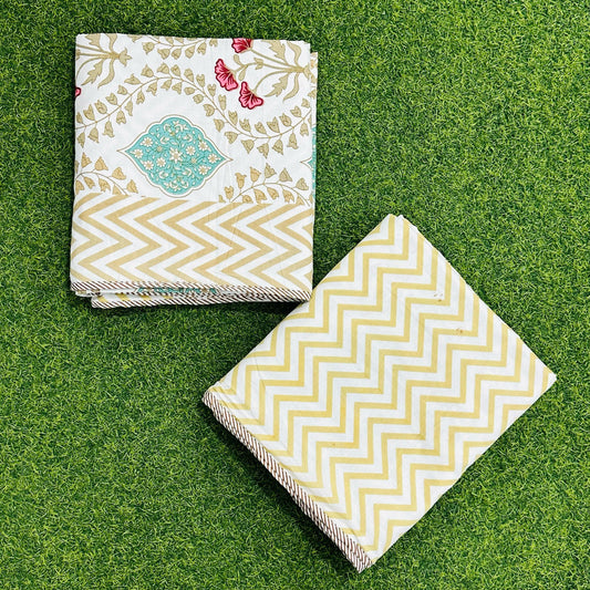 Bahaar - Reversible Cotton Mulmul Dohar | Yellow