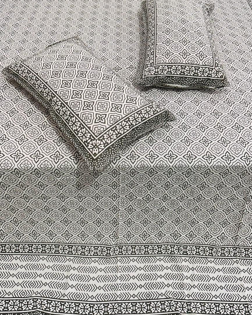 Chitralekha Everyday Cotton Bedsheet | Grey