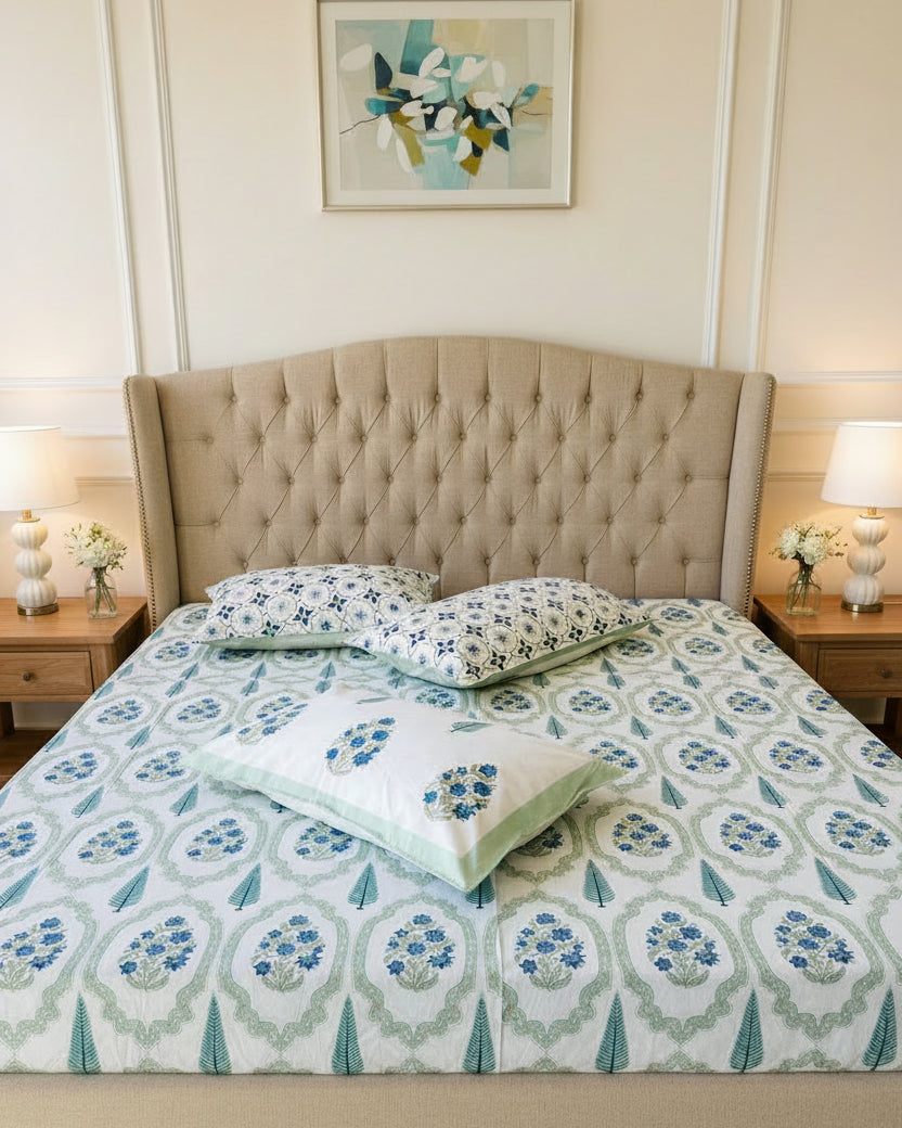 Dayra - Everyday Cotton Bedsheet | Green