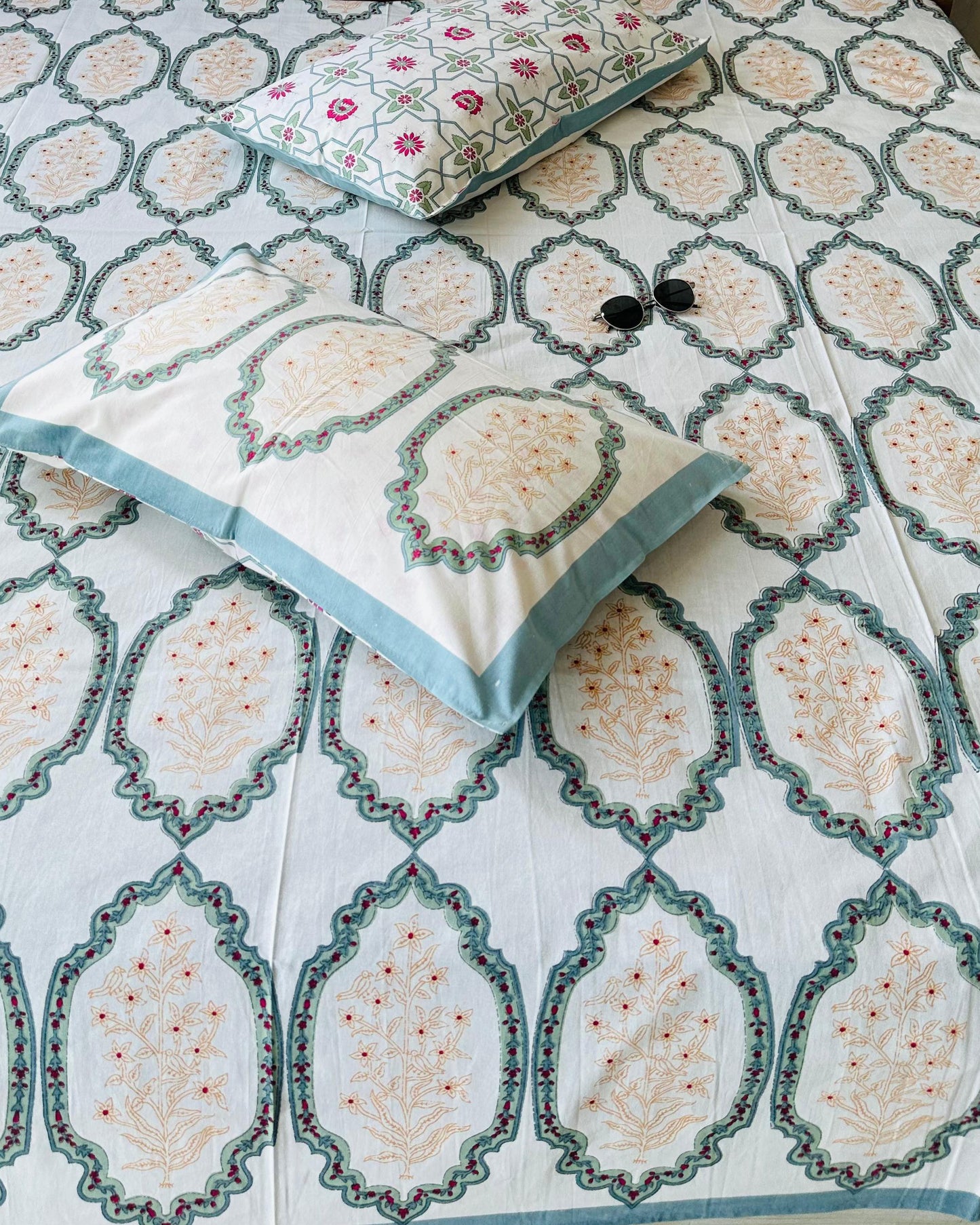 Dayra - Everyday Cotton Bedsheet | Blue