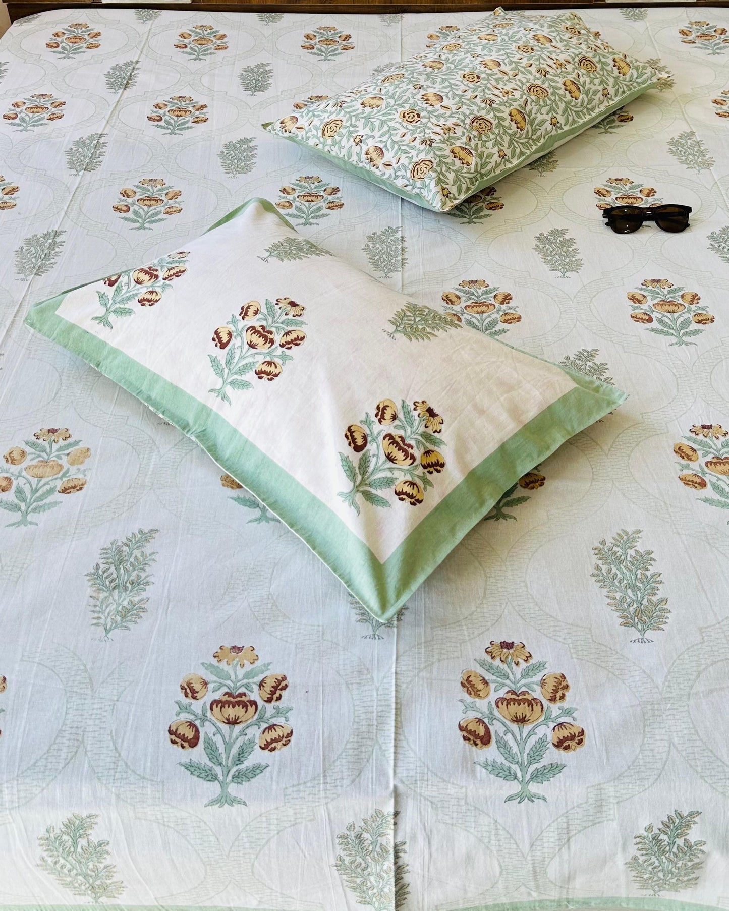 Fiza - Everyday Cotton Bedsheet | Green