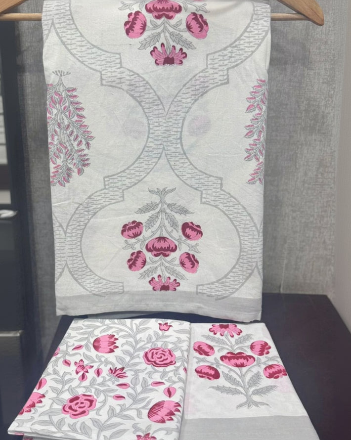 Fiza - Everyday Cotton Bedsheet | Grey