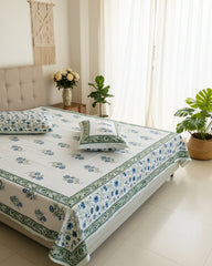 Gendika - Everyday Cotton Bedsheet | Blue