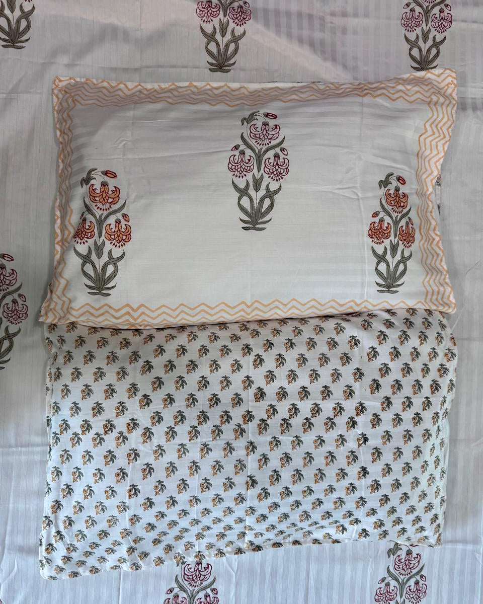 Gudhal - Luxe Cotton Bedsheet | Hand Block