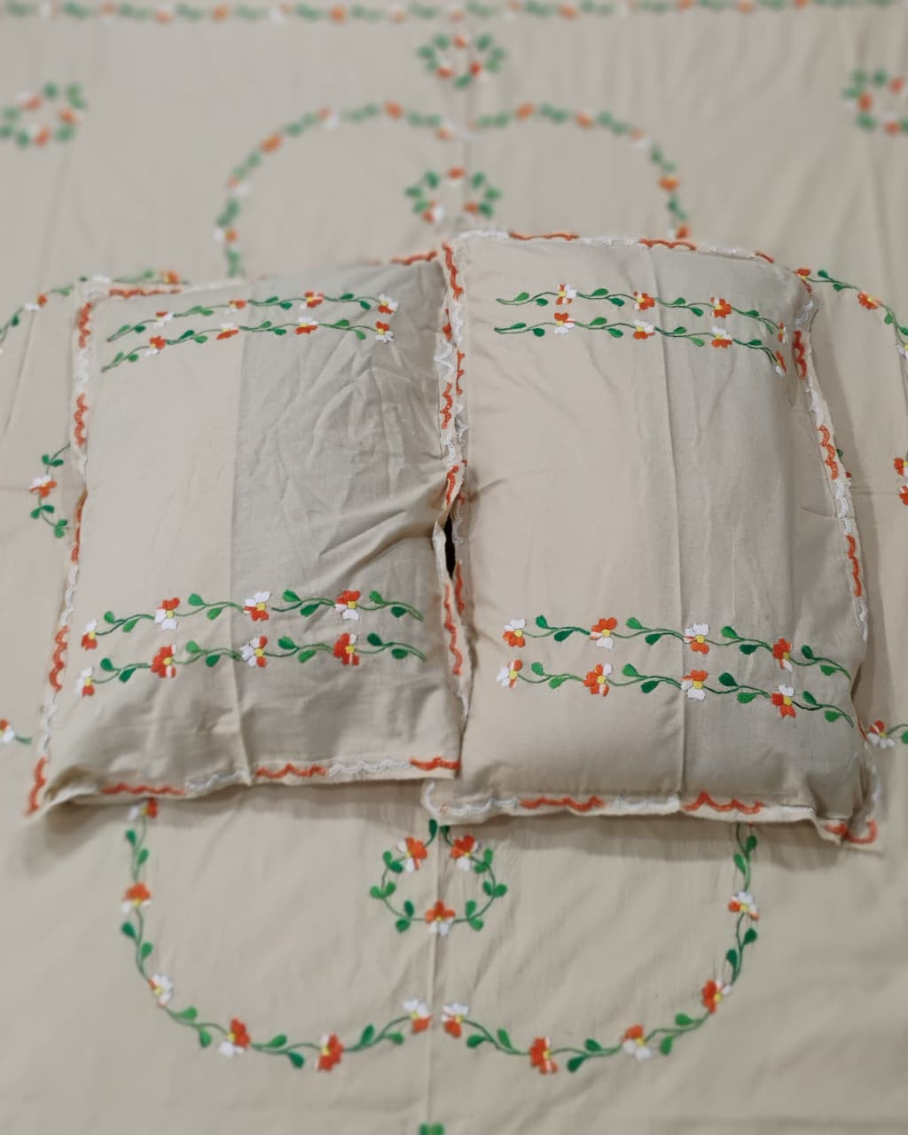 Gulshan - Soft Fine Cotton Bedsheet | Hand Embroidered