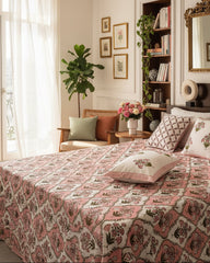 Guldasta - Everyday Cotton Bedsheet - Pink